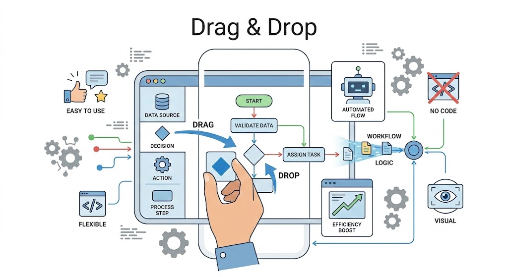 Công Nghệ Drag & Drop Trong Xây Dựng Quy Trình