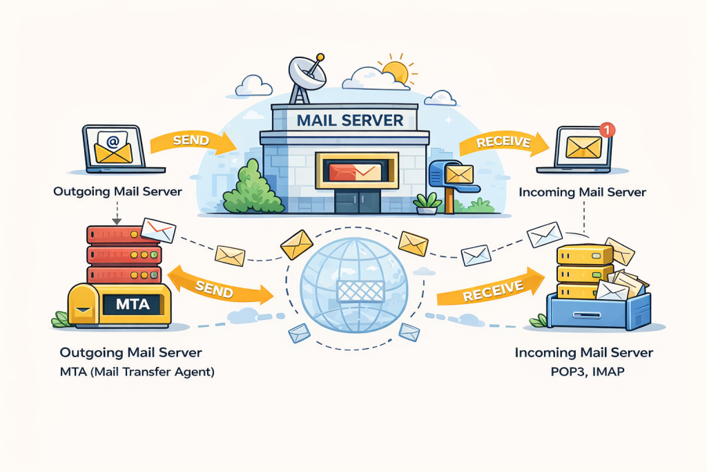 Cách hoạt động của máy chủ thư điện tử